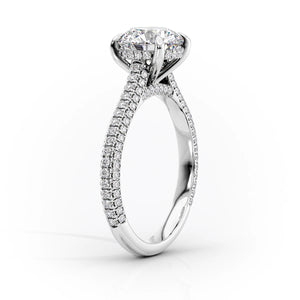The Rachel Set With A 3 Carat Oval Lab Diamond