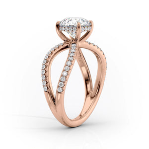 The Zoey Set With A 3.5 Carat Emerald Moissanite