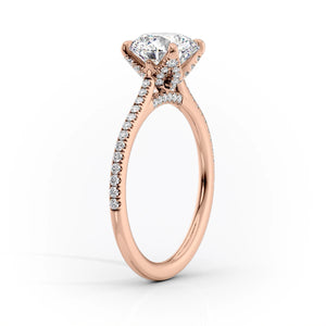 The Pave Madison Set With A 3 Carat Princess Moissanite