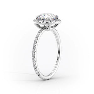 The Michelle Set With A 2.5 Carat Oval Lab Diamond