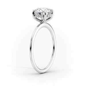 The Kamellie Set With A 1 Carat Cushion Lab Diamond