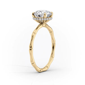 The Eve Set With A 1.5 Carat Oval Lab Diamond