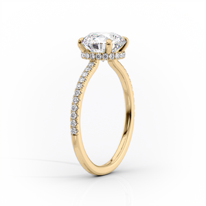 The Pave Aline Set With A 2 Carat Marquise Lab Diamond