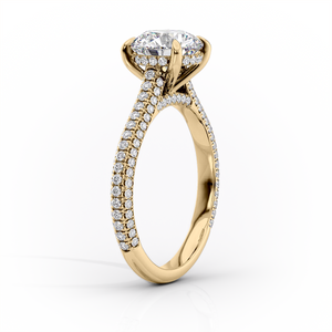 The Rachel Set With A 2.5 Carat Marquise Lab Diamond