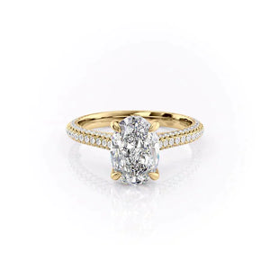 The Rachel Set With A 2 Carat Oval Lab Diamond