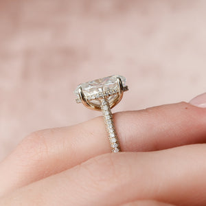 The Rachel Set With A 2 Carat Oval Lab Diamond