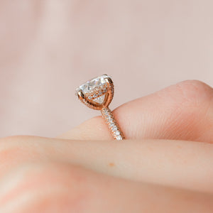 The Rachel Set With A 3 Carat Round Lab Diamond