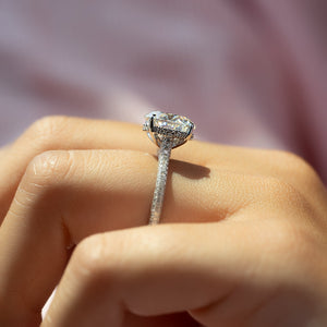 The Rachel Set With A 2 Carat Round Lab Diamond