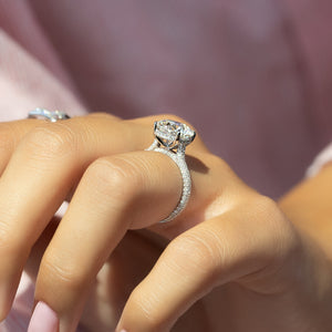 The Rachel Set With A 2 Carat Round Lab Diamond