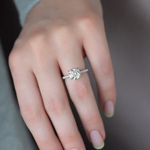 The Rachel Set With A 2 Carat Round Lab Diamond