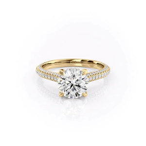 The Rachel Set With A 1.5 Carat Round Lab Diamond