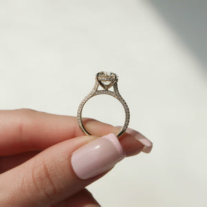 The Rachel Set With A 1 Carat Round Lab Diamond