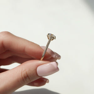 The Rachel Set With A 1 Carat Round Lab Diamond