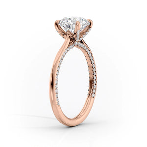 The Claire Set With A 4.5 Carat Pear Moissanite