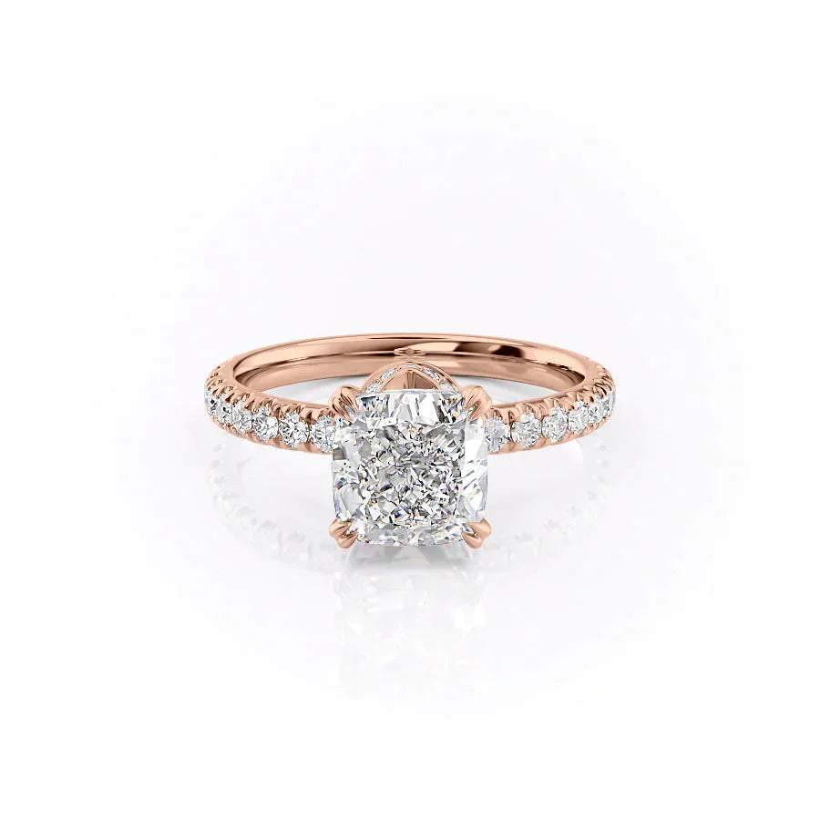 The Sofia Set With A 2 Carat Cushion Moissanite