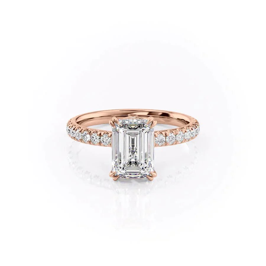 The Sofia Set With A 1.5 Carat Emerald Lab Diamond