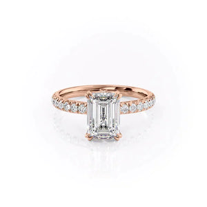 The Sofia Set With A 2 Carat Emerald Moissanite