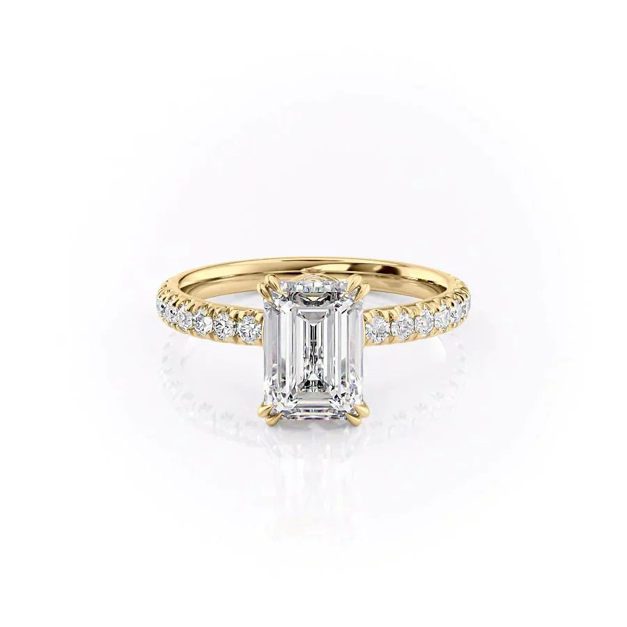 The Sofia Set With A 2 Carat Emerald Lab Diamond