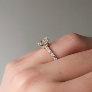 The Sofia Set With A 5 Carat Emerald Moissanite