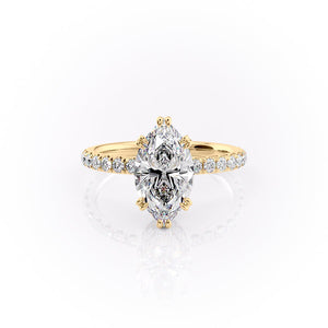 The Sofia Set With A 4.5 Carat Marquise Moissanite