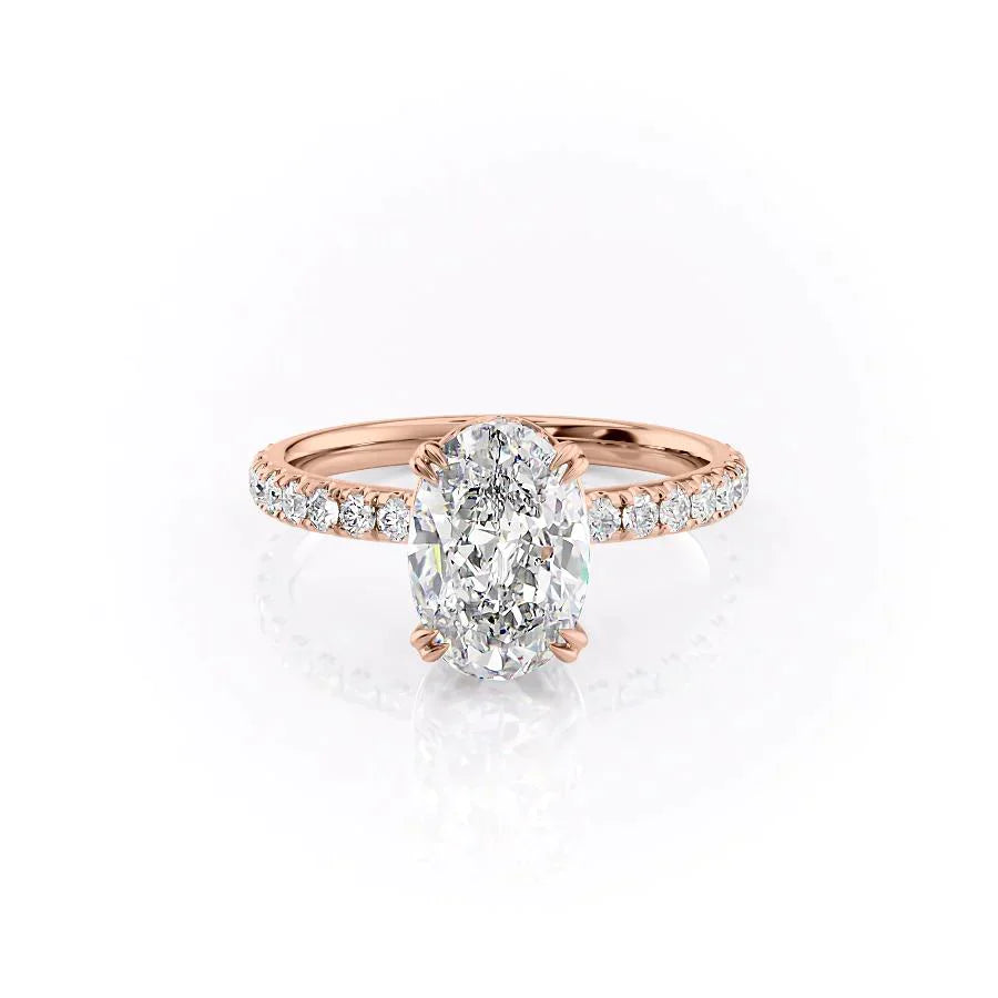 The Sofia Set With A 2 Carat Oval Lab Diamond