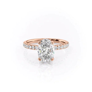 The Sofia Set With A 5 Carat Oval Moissanite