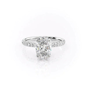 The Sofia Set With A 4.5 Carat Oval Moissanite