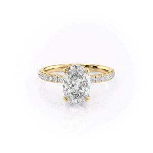 The Sofia Set With A 5 Carat Oval Moissanite