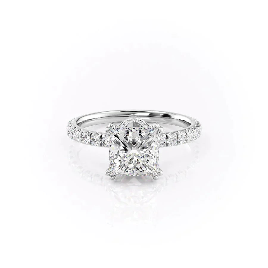 The Sofia Set With A 4 Carat Princess Moissanite