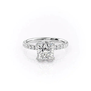 The Sofia Set With A 1.5 Carat Princess Lab Diamond