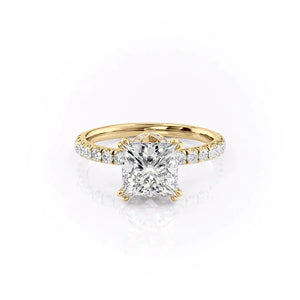 The Sofia Set With A 5 Carat Princess Moissanite