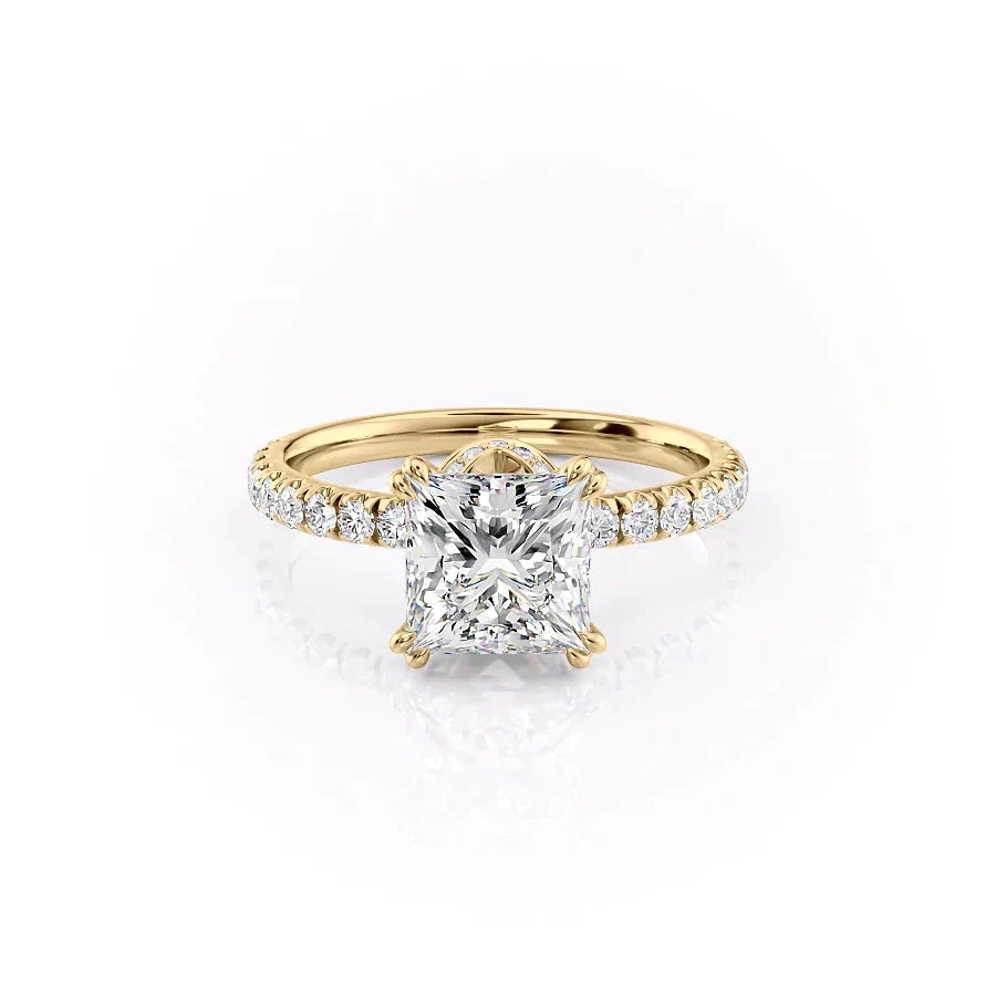 The Sofia Set With A 3.5 Carat Princess Moissanite