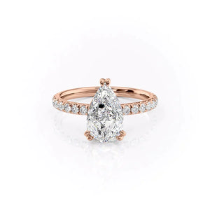 The Sofia Set With A 3 Carat Pear Lab Diamond