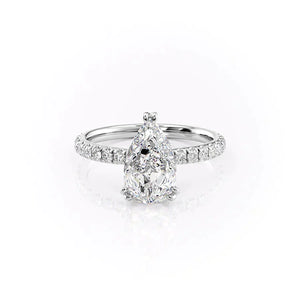 The Sofia Set With A 1.5 Carat Pear Lab Diamond