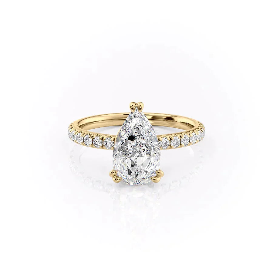 The Sofia Set With A 4 Carat Pear Moissanite