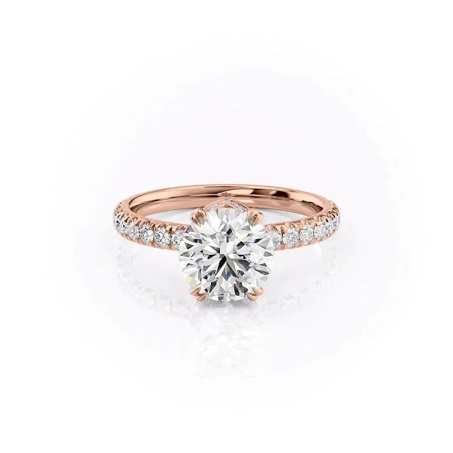 The Sofia Set With A 1.5 Carat Round Lab Diamond