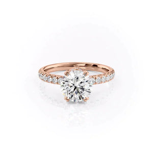 The Sofia Set With A 2.5 Carat Round Moissanite