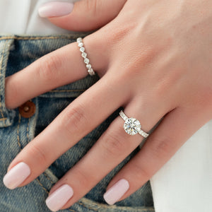 The Sofia Set With A 1 Carat Round Moissanite