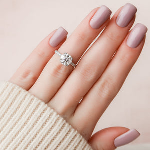 The Sofia Set With A 1 Carat Round Moissanite