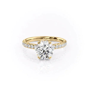 The Sofia Set With A 5 Carat Round Moissanite