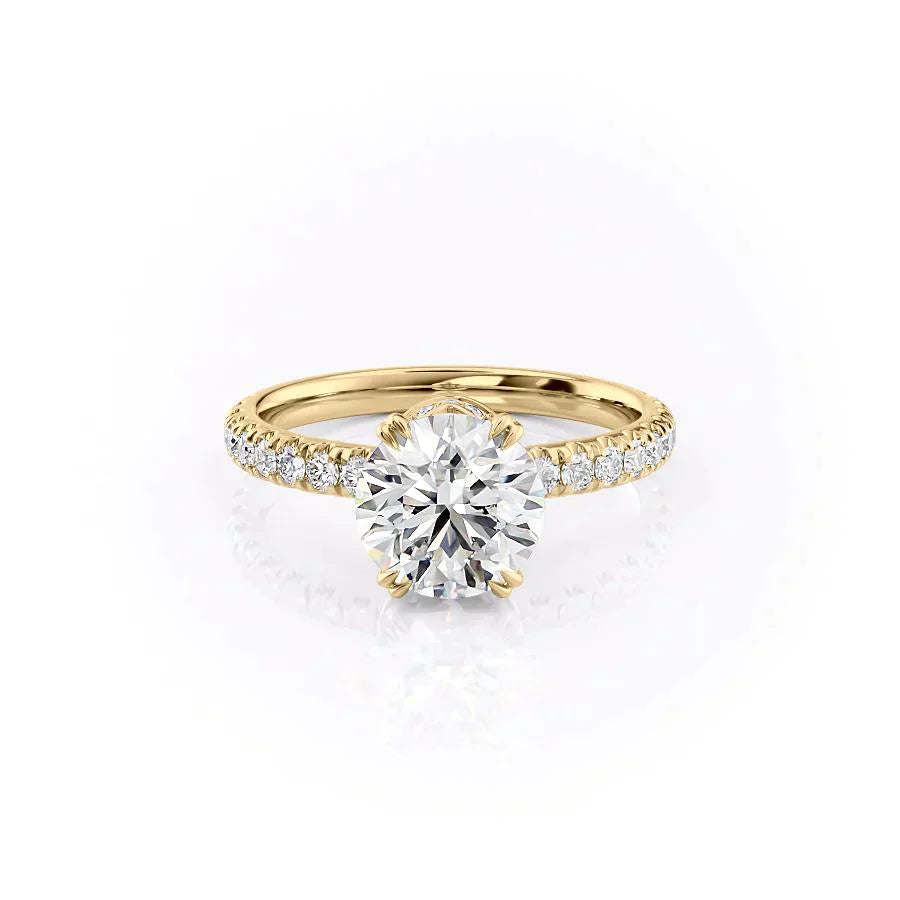 The Sofia Set With A 1 Carat Round Moissanite