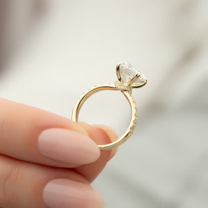 The Sofia Set With A 4 Carat Round Moissanite