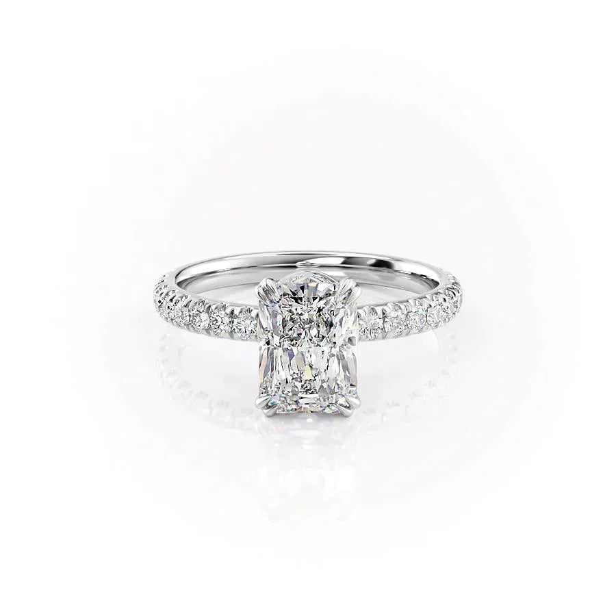 The Sofia Set With A 2.5 Carat Radiant Moissanite