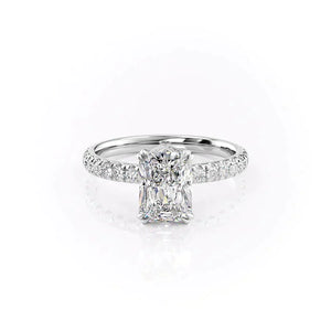The Sofia Set With A 4 Carat Radiant Moissanite