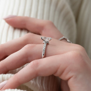 The Sofia Set With A 4.5 Carat Radiant Moissanite