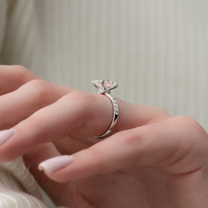 The Sofia Set With A 4.5 Carat Radiant Moissanite