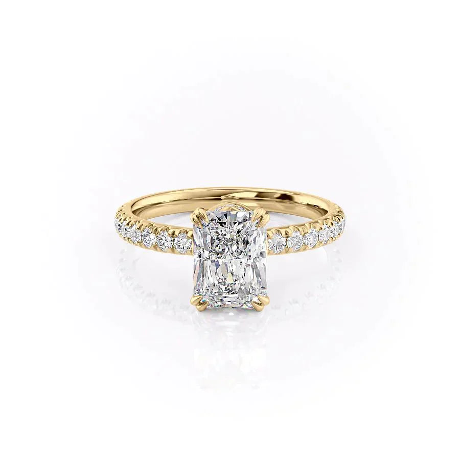 The Sofia Set With A 2.5 Carat Radiant Lab Diamond
