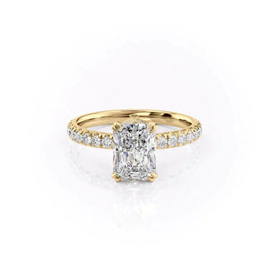 The Sofia Set With A 4.5 Carat Radiant Moissanite