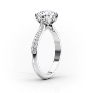 The Kayla Set With A 2 Carat Emerald Lab Diamond