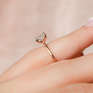 The Kamellie Set With A 3 Carat Cushion Lab Diamond